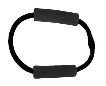 Balego® Toning & Fitness Exercise Resistance Ring with Foam Handles: Ultra-Heavy (Black) - style: Ultra-Heavy (Black)