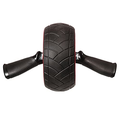 Iron Gym IRG013 Speed Abs Complete Ab Workout System, Abdominal Roller Wheel, 9.4 x 3.6 x 7.9, Black/Red