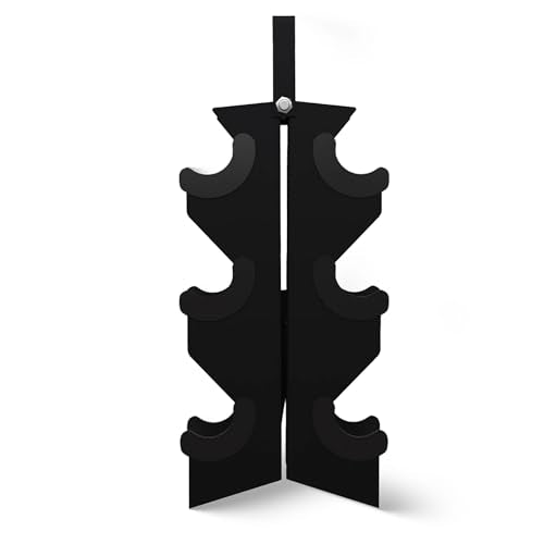 BalanceFrom Premium Rubber Encased Hex Dumbbell Sets, 46LBS Set, 60LBS Set, 100LBS Set - style: 3-Pair Set with A-Rack: 46 lbs