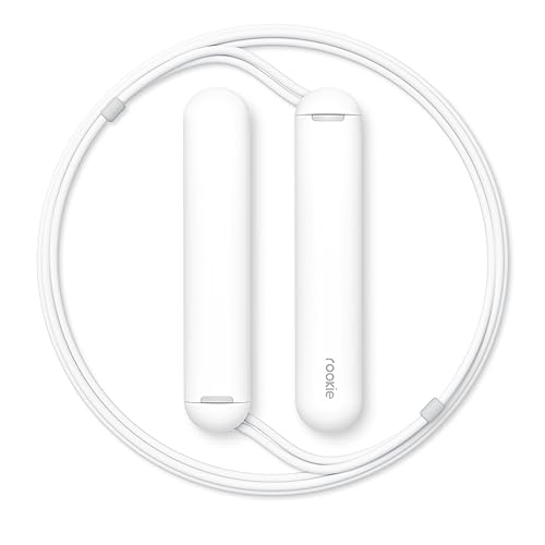 Smart Rope Rookie – Smart Jump Rope with Counter & App, Bluetooth Fitness Tracker, Adjustable Jump Rope for Weight Loss, Cardio, HIIT & Home Workouts - color: Black