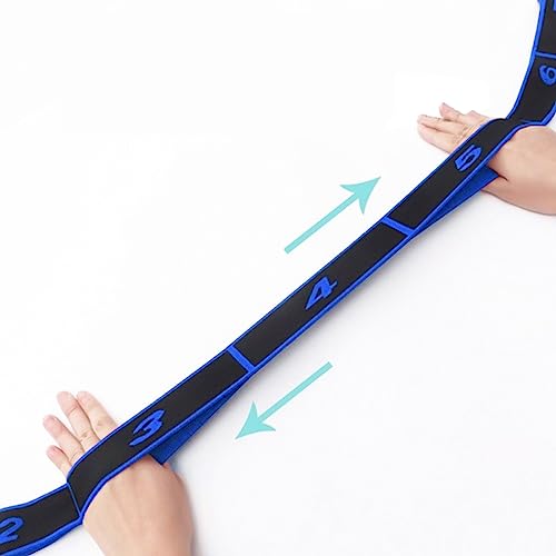 Exercise Strap Stretch Assist Strap with Numbered Loop Easy to Carry and High Elastic Stretching Strap