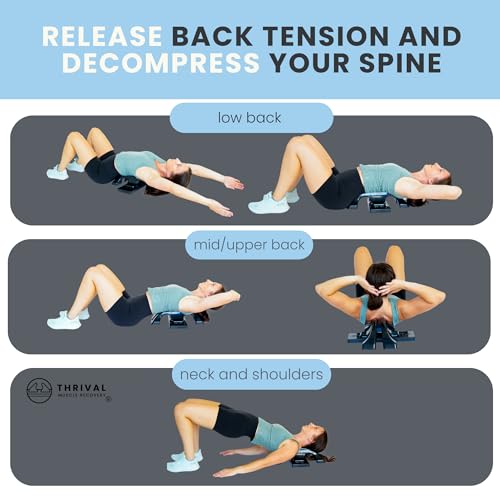 Arch Back Stretcher - Psoas Muscle Release Tool App for Hip Flexor, Back, Glute, Iliacus, and Neck - Spine Decompressor, Trigger Point, and Myofascial Release – Carbon Black