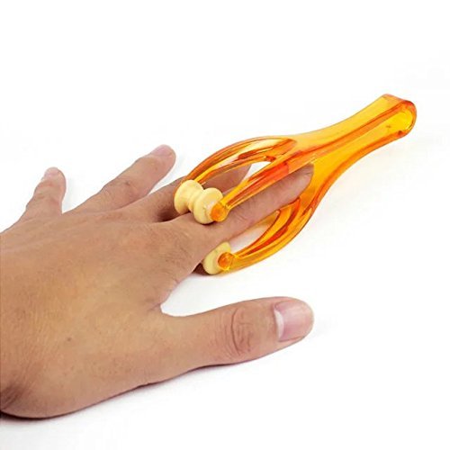 2 Finger Massager Roller & 5 Acupressure Rings - Arthritis Pain Relief & Trigger Finger Therapy Tool - Manual Hand Circulation Massagers for Carpal Tunnel, Rock Climbing Recovery & Gifts