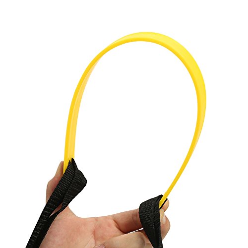RiToEasysports Speed Training Ladder, Speed Training Ladder Footwork Exercise Tackle for Football Soccer Sports (Yellow) Soccer Training Equipment