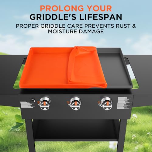 Silicone Griddle Mat Cover for Blackstone - 28XL Inch True All-Encompassing Coverage Heavy Duty Food Grade Grill Buddy Mat, All Season Cooking Surface Protective Cover - size: 28" x 22" x 2"