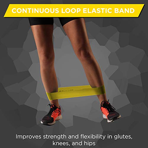 THERABAND Resistance Band Loop, Professional Latex Mini Band for Lower Pilates, Crossfit, Yoga, Stretching, Physical Therapy, Strength Training without Weights, 12 Inch, Yellow, Thin, Beginner Level 1 - color: Yellow - Thin, size: 12 Inch