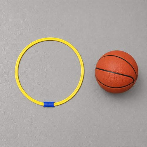 10 Round Agility Rings, 48cm Extra Large Exercise Equipment for Speed Training, Footwork Training Rings with Clips & Storage Bag