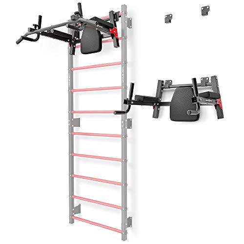 Marbo Sport Pull-Up Bar, Wall Mount, Adjustable, Alloy Steel, Black (150 kg)