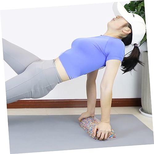 Luxshiny Colorful Semicircle Yoga Massage Roller Half Moon Muscle Relaxation Foam Column for Back Shoulder Soft High Density Stretching Tool for Women Fitness and Physical Therapy
