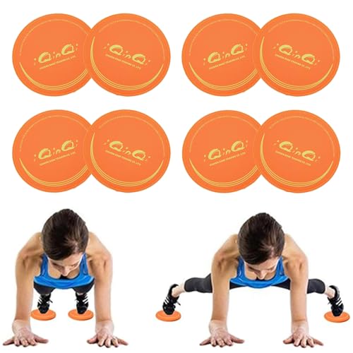 Exercise Core Sliders for Working Out, Dual Sided Sliding Discs Use on Hardwood Floors, Workout Glider Discs Abdominal & Total Body Gym Exercise Equipment for Home