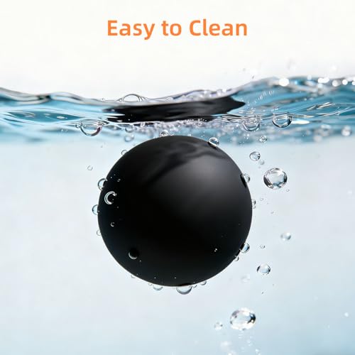 Massage Lacrosse Balls for Myofascial Release, Trigger Point Therapy - color: Black