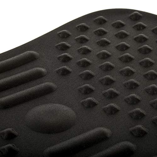 Seville Classics airLIFT Premium Anti Fatigue Wooden Balance Wobble Board Mat w/Massage Points, for Office Standing Desk, Home, Exercise, Therapy, Sports Training, Black, 20"W x 14"D - size: 20"