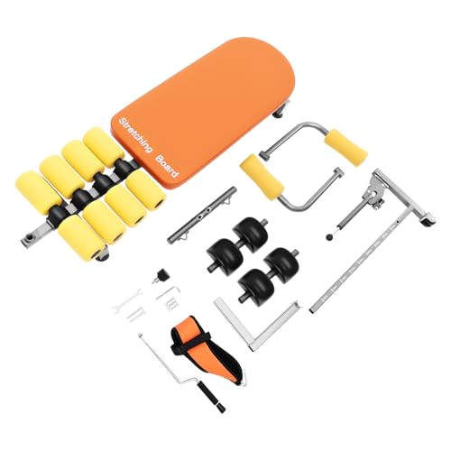 Inline Back Stretch Bench, 286.6lbs Capacity Lumbar Decompression Table with Cervical Traction Adjustable Full Body Back & Neck Decompression Tool for Home Office School & Gym