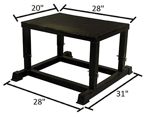 Ader Heavy Duty Adjustable 14"-16"-18"-20" Plyometric Platform Box- Club Level