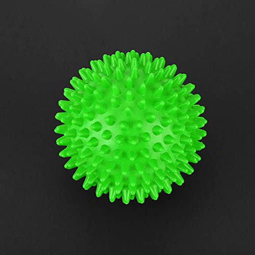 Spiky Massage Ball Muscle Roller for Body Fitness Recovery Therapy Trigger Point Relief with 9cm Green Plastic Massage Tool Dual Size 7.5cm/9cm