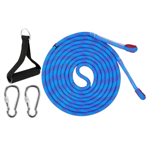 Sled Pulling Belt, Sled Cord with Carabiner, Winter Sled Pull Rope Set, Sled Trainer Pull le-ash, Adjustable Sled Belt for Sled & Tire Pulling,Resist-ance & Strength Training Core Power Workout at Gym