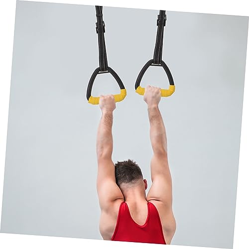 VICASKY Children's Lumbar Gymnastic Rings Set Adjustable Straps Sturdy Fitness Equipment for Home Use for Rehabilitation and Strength Training