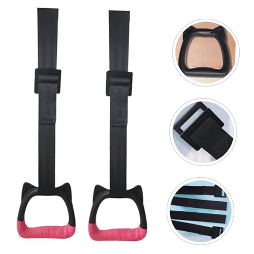 Toddmomy 1pcs Gymnastics Rings Set for Kids,Professional Indoor Gym Pull up Rings with Adjustable Straps Kids Playground Home Exercise Gym Rings