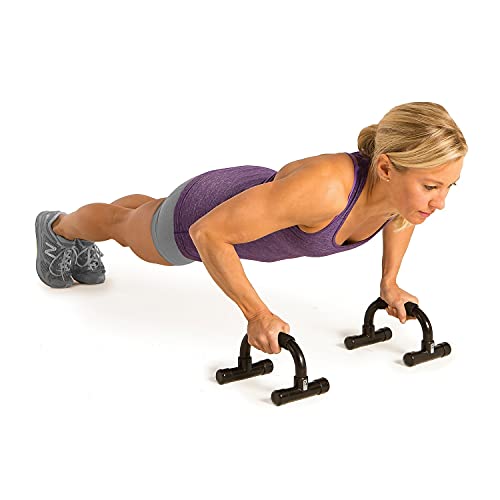 Portable, Comfortable Push Up Bars - GoFit Workout Stands with Ergonamic Handles for Floor Workouts,Black