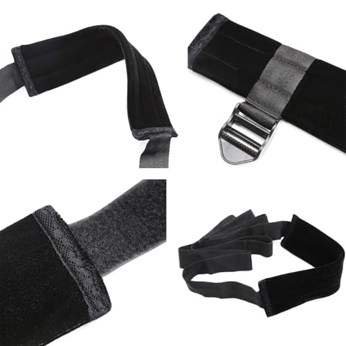 Leg Stretcher Strap for Flexibility, Adjustable Padded Nylon Stretching Band for Yoga, Ballet, Pilates