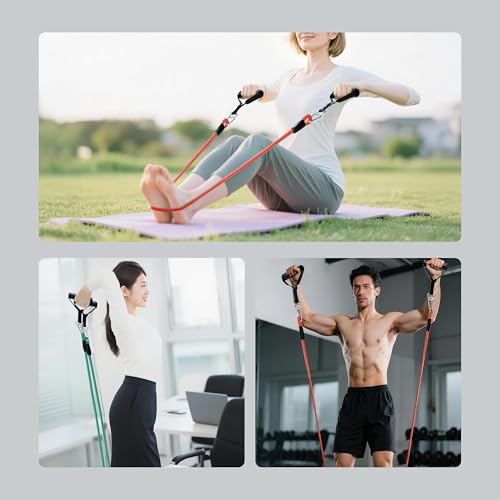 PROIRON Resistance Bands, Anti-Breakage Exercise Bands,Resistance Bands for Working Out with Handles,Weight Bands for Strength Training Men and Women-Five-Rope Set