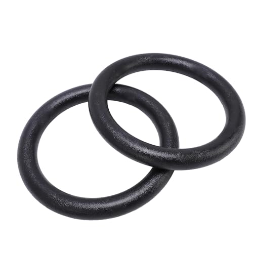 Gymnastic with Straps Pull Rings - 2 Pcs Gymnastic Strength Training 300kg Capacity High Stability Exercise Rings with Straps Workout - Home Gym