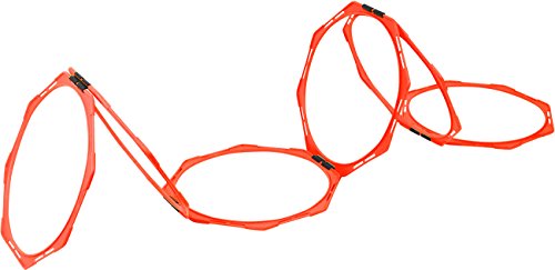 Hexagonal Speed & Agility Training Rings - Set of 6 by Trademark Innovations - color: Orange, size: 20"