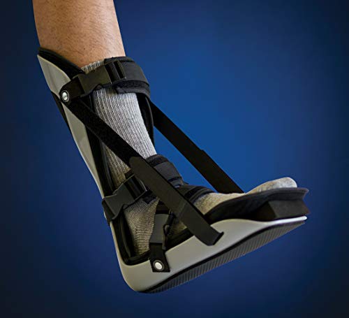 United Ortho USA12033 Plantar Fasciitis Adjustable Leg Support Brace Fits Right or Left Foot for Soreness Relief, Foot Pain and Stretching, Small, Black - size: Small