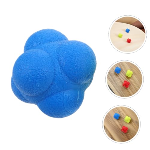 ibasenice 6pcs Agility Training Ball Hexagon Ball Hand Eye Coordination Training Hockey Equipment Fitness Reaction