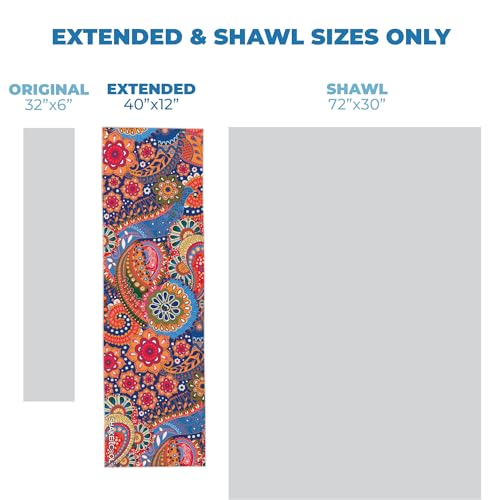 SHAKEitCOOL Extended Size Cooling Towel β Be Cool in Style - Heat Relief, Soft, Lightweight, Sun Protection, Easy Clean - Perfect for Biking, Hiking, Running, Yoga, Golf, Gardening - Bright Paisley M - color: Bright Paisley