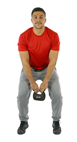 CanDo 10-3296 One Handle Medicine Ball, 12 lb, Black - size: 12 lbs
