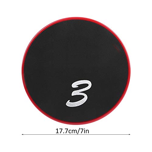 4 Pack Fitness Discs ABS Slider Plates for Full Body Workout Core Training Balance Exercise Home Gym Equipment Non Slip Surface 17.7cm Diameter