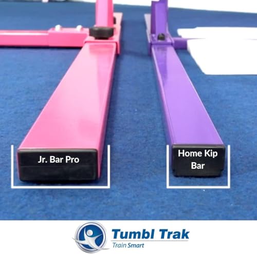 Tumbl Trak Jr. Bar PRO Adjustable Height Horizontal Gymnastics Kip Bar for the Gym or Home - color: Blue
