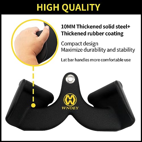 LAT Pulldown Attachment,Back Tricep Bar Strength Training,Handle Grips LAT Pull Down Bar Press Down Exercises,Cable Machine Accessories, Cable Back Attachments for Home Gym - style: Style 002