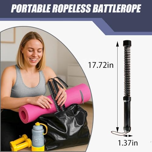 Portable Workout Resistance Training Tool | Space-Saving Home Fitness Equipment for Light Exercise, Daily Movement & Low-Impact Training for Men & Women Working Out.(Black 2pcs)