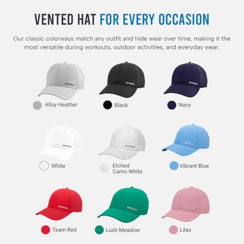 MISSION Cooling Vented Performance Hat Unisex Cap for Workouts, Golf & Running, Sweat & Water Activated Technology - color: Navy