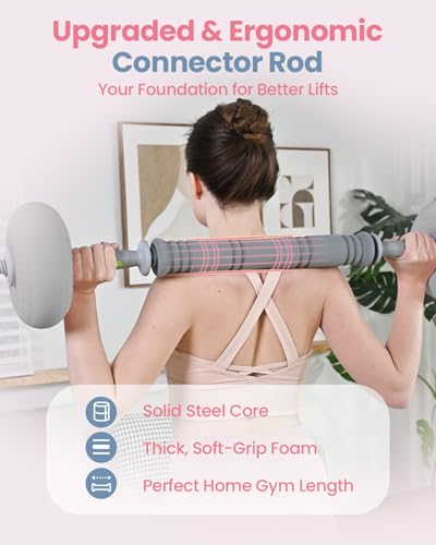 kisnbld Adjustable Dumbbell Set, 35/45/62LBS SoftShell Weight Set with Connector 4-IN-1 Dumbbell Set Used as to Barbell & Kettlebell for Home Gym, Fitness Exercise for Men Women Beginners - color: Gray-62 LB