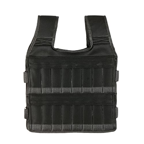 Leepesx Max Loading 15kg/35kg Adjustable Vest Weight Exercise Weight Loading Cloth Strength Training with 6kg Leg Weight 5kg Arm Weight (Empty)