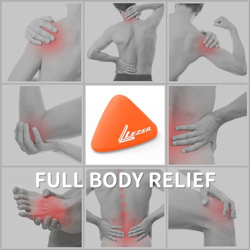 LEZER Trigger Massage Point, Manual Massage Ball, Hip Hook, Muscle Knot Release Tool, Deep Tissue Relief, Hip Flexor Iliacus Back Psoas Hand Foot Myofascial, Physical Therapy, 2.9 inx2.1 in(Orange) - style: 01 - Trigger Orange