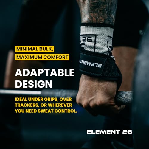 Wicking Wrist Sweat Bands (4 Pack) - for Men, Women, Cross Training, Weightlifting, Functional Fitness, WODs, Sports - size: Large