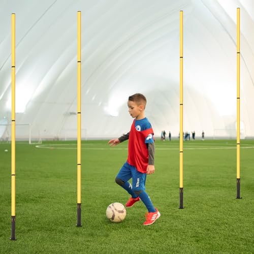 Soccer Training Equipment,Agility Speed Training Set, 20ft Agility Ladder - color: yellow