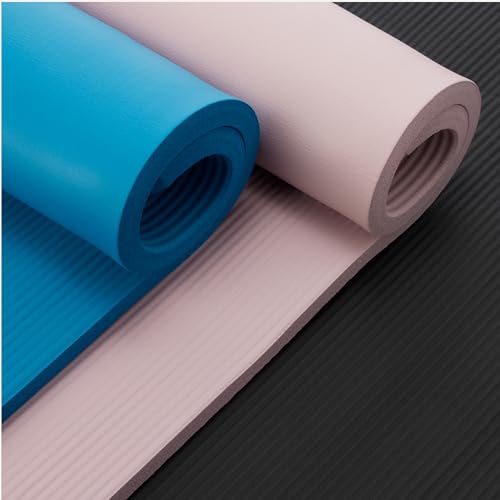 Amazon Basics Extra Thick Exercise Yoga Mat with Carrying Strap - color: Rose, style: 1-Inch
