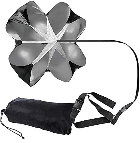 Running Speed Training 56" Parachute with Adjustable Strap Speed Chute Resistance Running Parachute for Adults