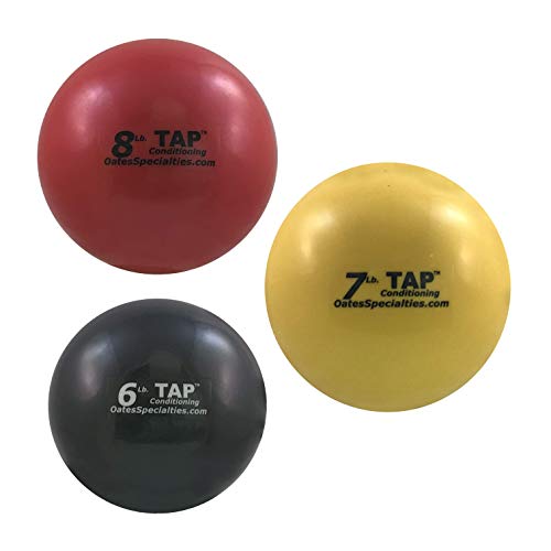 TAP Conditioning Mini-Medicine Ball | Used As a Replacement for Small Dumbbells | Used for Indoor Shot Put (Training Only) | Increase Grip Strength | Use for Slams, Tosses, and Throws