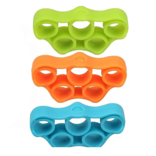 NuRich Finger Stretcher Bands 3 Pack Hand Forearm Exerciser Relieve Joint Pain Strengthen Grip