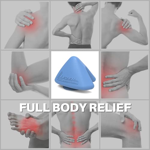 LEZER Large Trigger Massage Point, Manual Massage Ball, Muscle Knot Release Tool, Deep Tissue Relief, Hip Flexor Iliacus Back Psoas Hand Foot Myofascial Physical Therapy, 3.5 inx3 in, Blue - style: 05 - Large Trigger Blue
