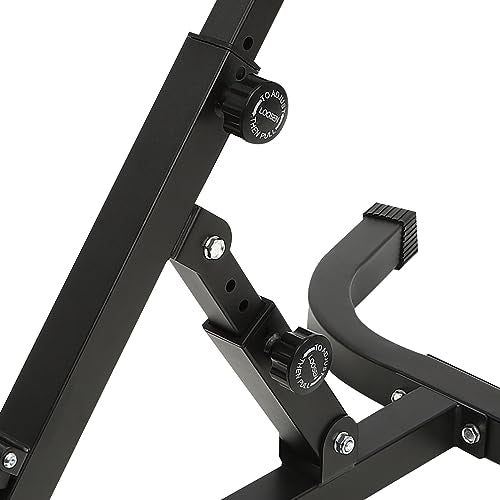 Multi-Functional Weight Bench, Compact Adjustable Weight Bench for Full Body Strength Training, Ab/Back Hyper Roman Chair, Adjustable Ab Sit up Bench, Incline Decline Bench, Flat Bench, Hyperextension Bench, Back Extension Machine