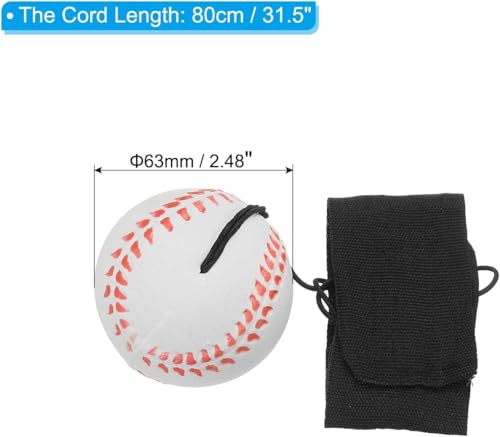 Professional Reaction Training Wristball Set (2.36") - Elastic Rebound Sports Equipment, Hand-Eye Coordination Exercise Tools for Athletes and Adults