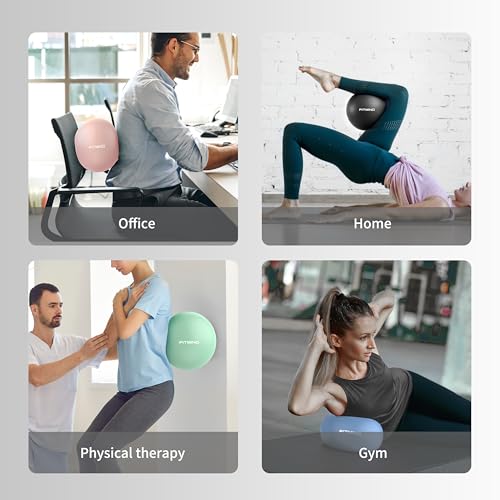 FITMIND_Pilates Ball 10 Inch Anti-Burst Slip Resistant Mini Yoga Ball for Fitness, Core Training, Physical Therapy, Balance, Stability, Stretching 200kg 440lbs Capacity