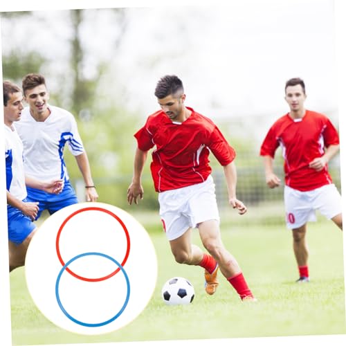 HANABASS 6-Pack Soccer Agility Training Rings Abs Football Training Equipment Soccer Accessory Set for Boys and Girls Adults Material Random Color